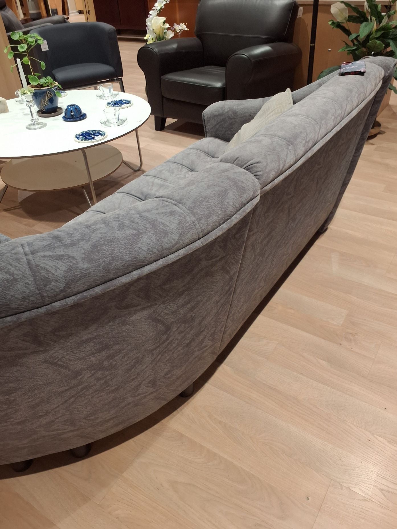 Grå hjørnesofa